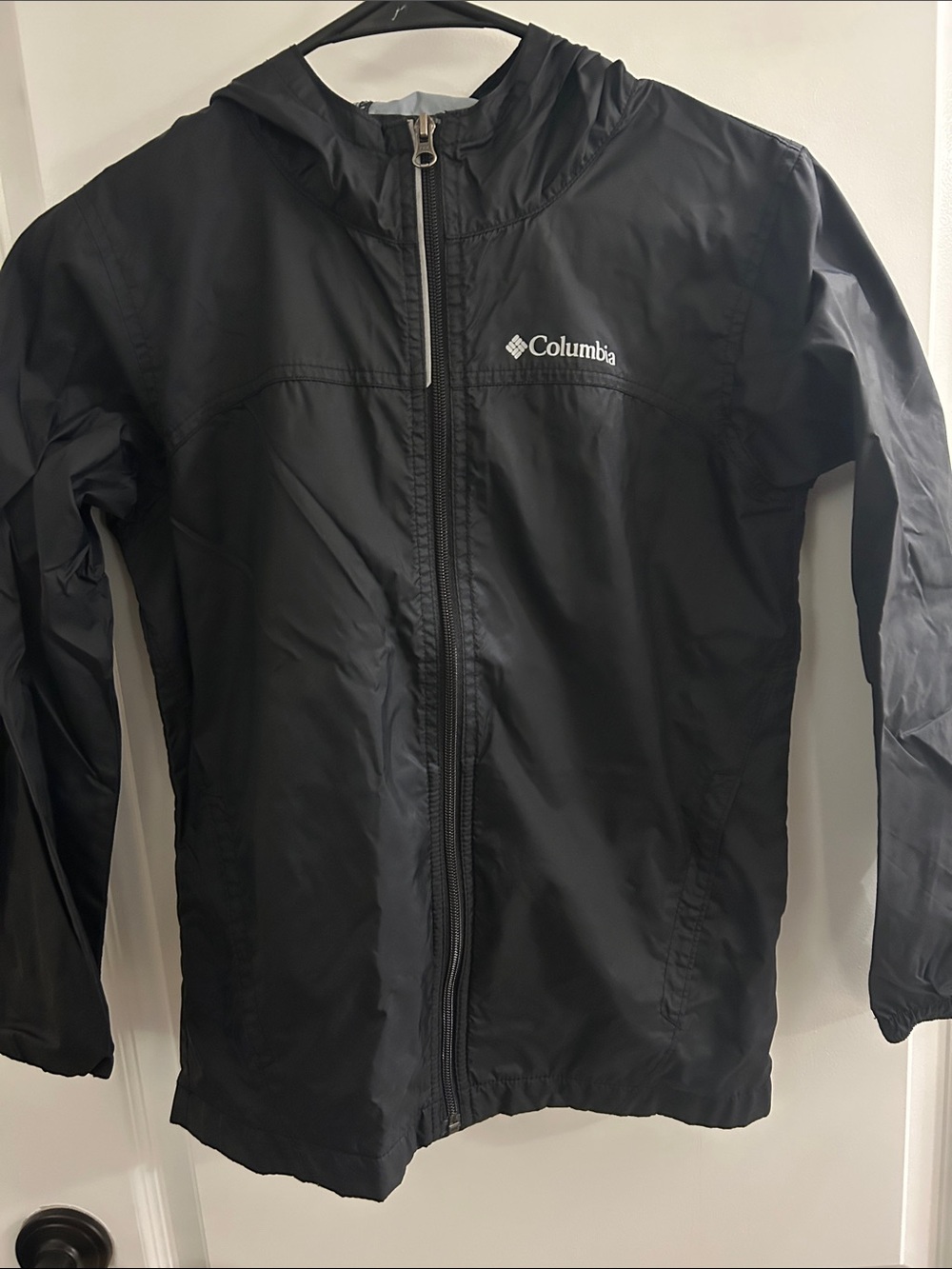 Columbia Kids Black Hooded wind breaker  Jacket
